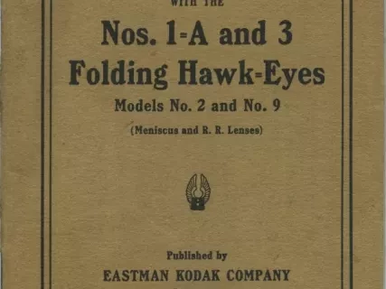Booklet - Picture Taking with the Nos.1-A and 3 Folding Hawk-Eyes,
Models No.2 and No.9