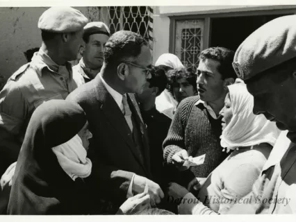 Print, Photographic - Ralph J. Bunche Visits Cyprus