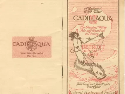 Booklet - Cadillaqua, A National Glad Time! The Greatest Water Fete and Carnival in History