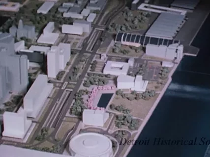 Film, Motion Picture - "Detroit Today and Tomorrow, Detroit Clearing House and the Civic Center" telecast WWJ Jan 12 1958