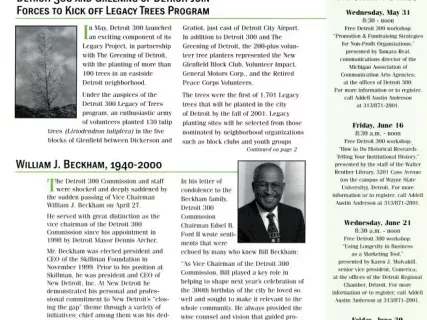 Newsletter - Detroit 300 Communiqué