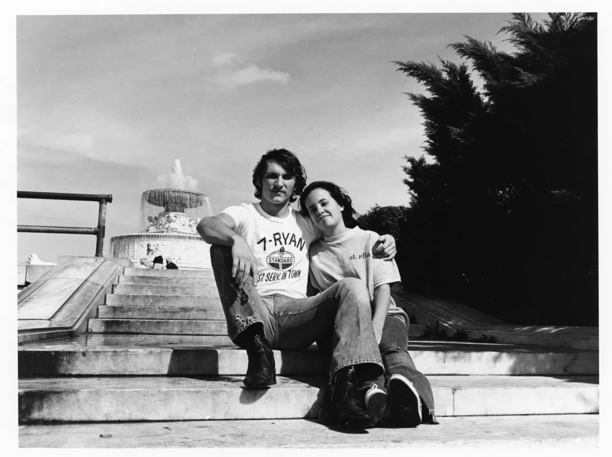 "Belle Isle - Teenage Couple in Front of Scott Fountain" by Carla Anderson
