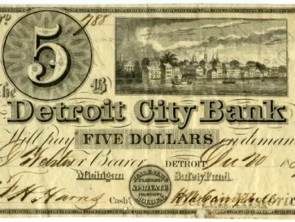 Currency - The Detroit City Bank