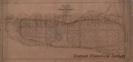 Map - Topographical Map of Belle Isle Park